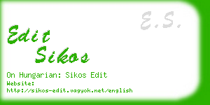 edit sikos business card